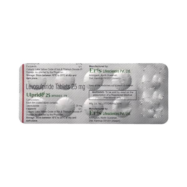 Ulpride 25mg Strip Of 10 Tablets