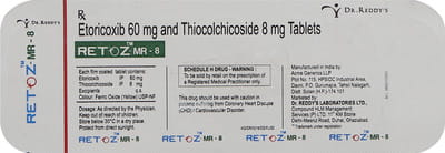 Retoz Mr 8mg Strip Of 10 Tablets