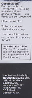 Tavaren 0.04mg Bottle Of 2.5ml Eye Drops