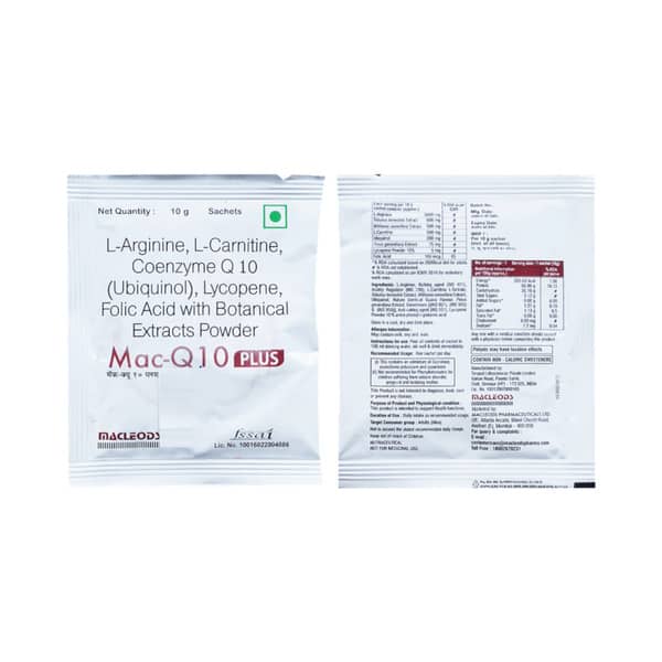 Mac Q 10 Plus Sachet Of 10gm Oral Powder