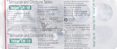 Telsar Ln 10mg Strip Of 10 Tablets