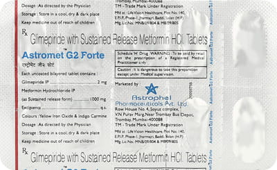 Astromet G 2mg Forte Strip Of 10 Tablets