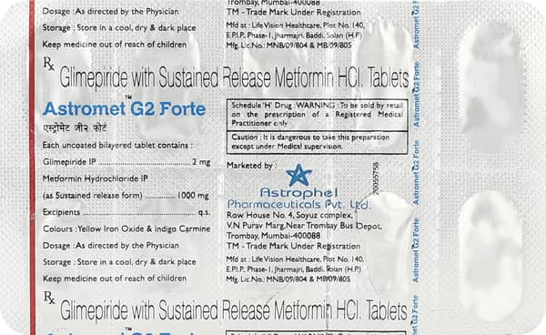 Astromet G 2mg Forte Strip Of 10 Tablets