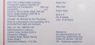 Faronem 200mg Strip Of 10 Tablets