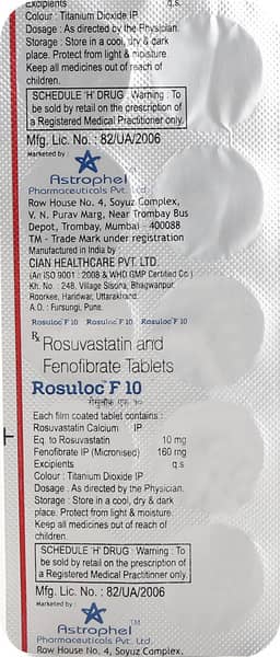 Rosuloc F 10mg Tablet
