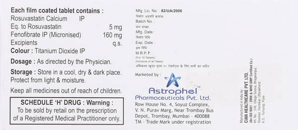 Rosuloc F 5mg Tablet