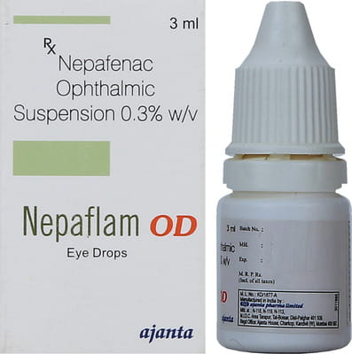 Nepaflam Od 0.3% Bottle Of 3ml Eye Drops