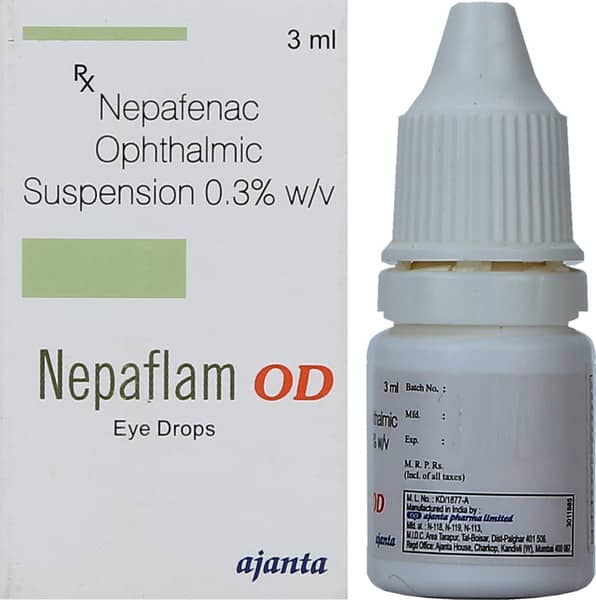 Nepaflam Od 0.3% Bottle Of 3ml Eye Drops