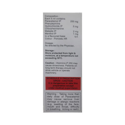 Welminic P Bottle Of 60ml Syrup