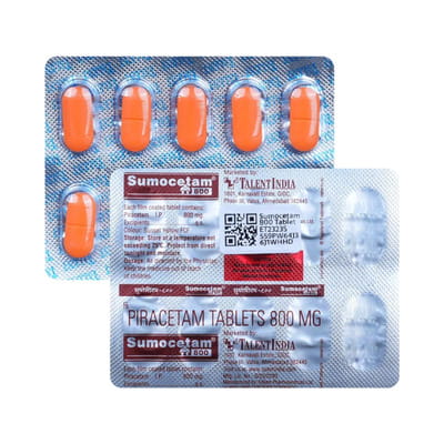 Sumocetam 800mg Strip Of 10 Tablets