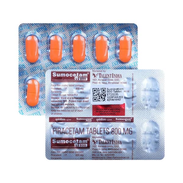Sumocetam 800mg Strip Of 10 Tablets