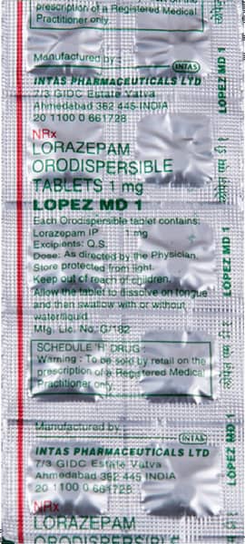 Lopez Md 1mg Strip Of 10 Tablets