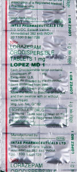 Lopez Md 1mg Strip Of 10 Tablets