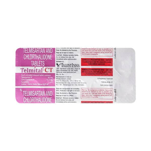 Telmital Ct Strip Of 10 Tablets
