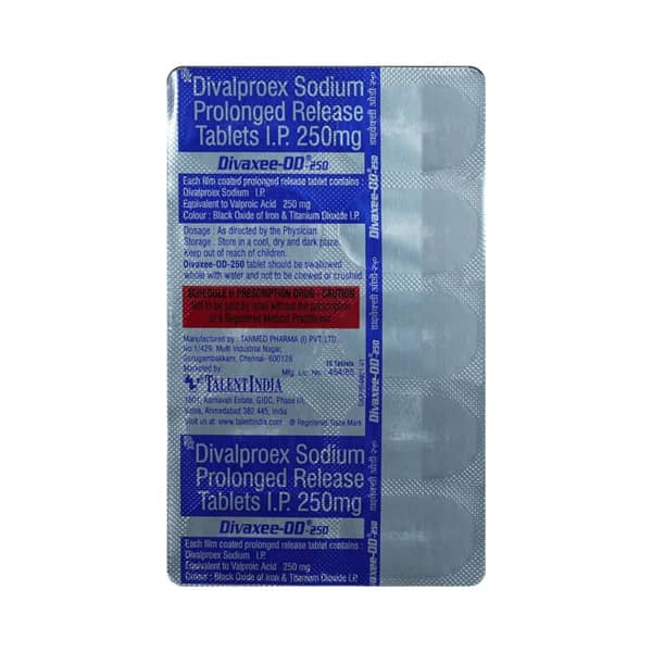 Divaxee Od 250Mg Strip Of 10 Tablets