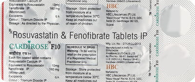 Cardirose F 10mg Strip Of 10 Tablets