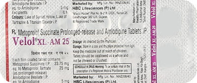 Velol Xl Am 25mg Strip Of 10 Tablets
