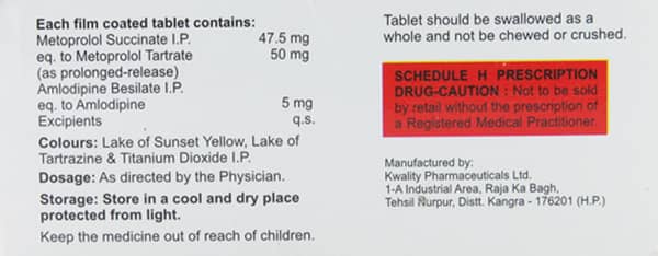Velol Xl Am 50Mg Strip Of 10 Tablets