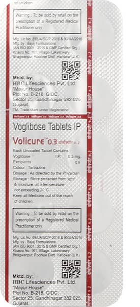 Volicure 0.3mg Strip Of 10 Tablets