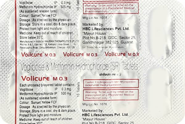 Volicure M 0.3mg Strip Of 10 Tablets