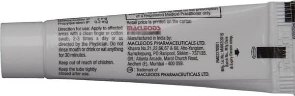 Lexanox Plus Sugar Free Tube Of 5gm Paste