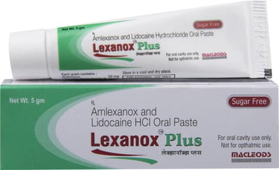 Lexanox Plus Sugar Free Tube Of 5gm Paste