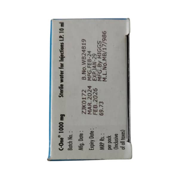 C One 1gm Dry Vial Of 1 Powder For Injection