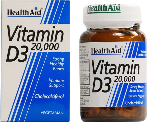 Health Aid Vitamin D3 20000iu Capsule