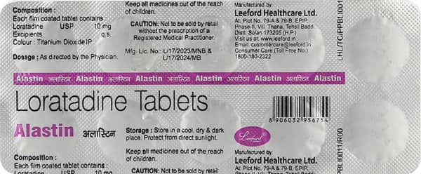 Alastin 10mg Strip Of 10 Tablets