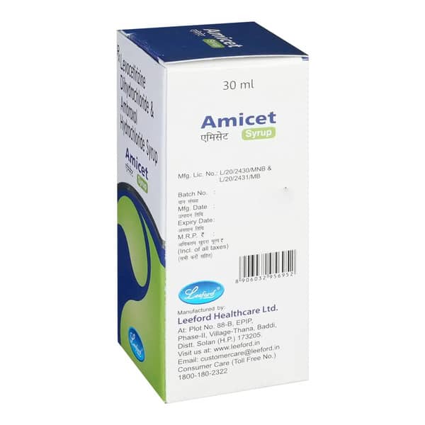 Amicet Bottle Of 30Ml Syrup