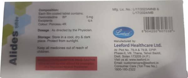 Alides Strip Of 10 Tablets