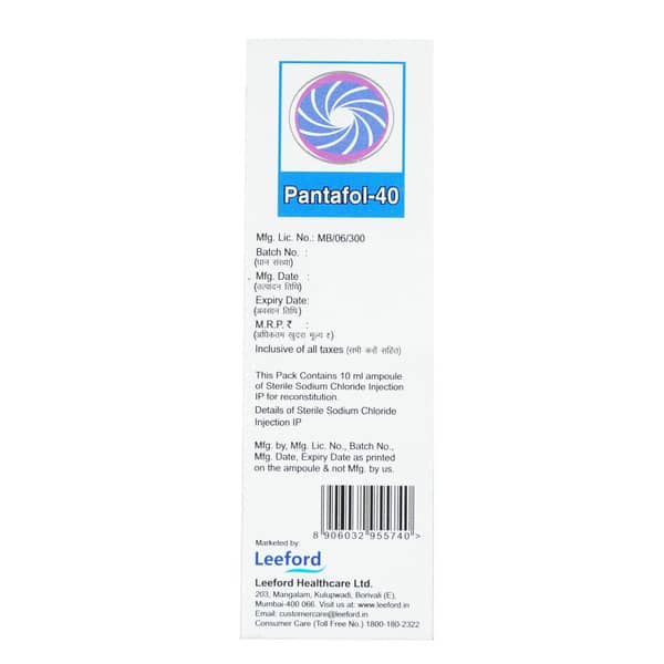 Pantafol 40Mg Dry Vial Of 1 Powder For Injection