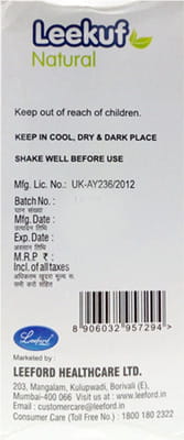 Leekuf Bottle Of 100ml Cough Syrup