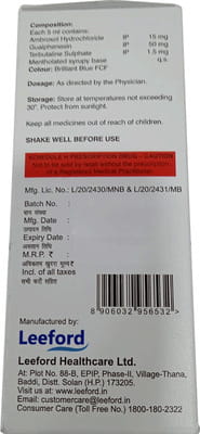 Amrox Bottle Of 100ml Syrup