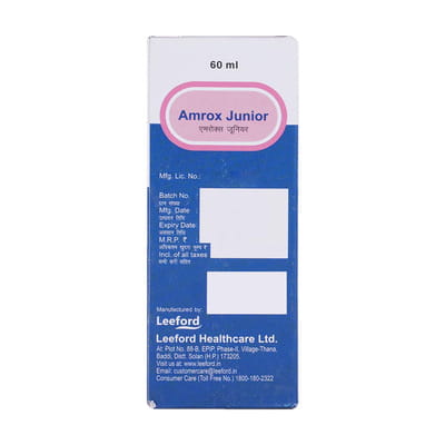 Amrox Junior Bottle Of 60ml Syrup