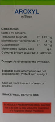 Aroxyl Bottle Of 100ml Syrup