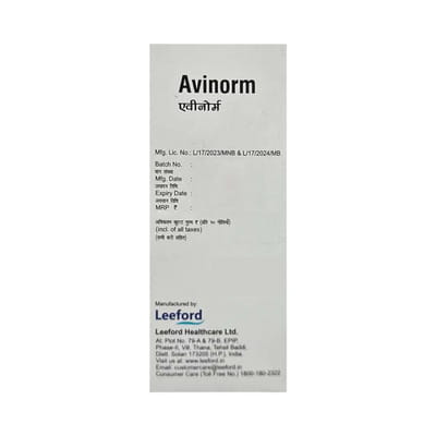 Avinorm Strip Of 10 Tablets