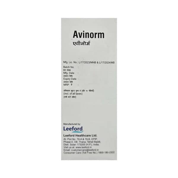 Avinorm Strip Of 10 Tablets