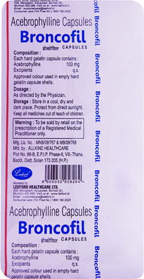 Broncofil 100mg Strip Of 10 Capsules