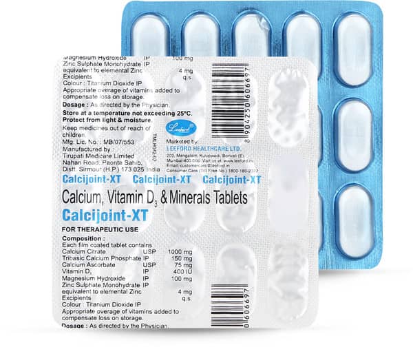 Calcijoint Xt Strip Of 15 Tablets