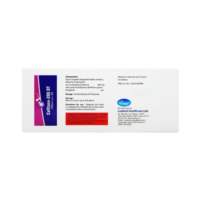 Cefitaxe Dt 200mg Strip Of 10 Tablets