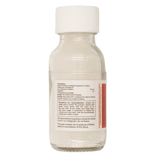 Cefitaxe 100Mg Strawberry Flavour Bottle Of 30Ml Dry Suspension