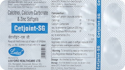 Cetjoint Sg Strip Of 10 Softgel Capsules