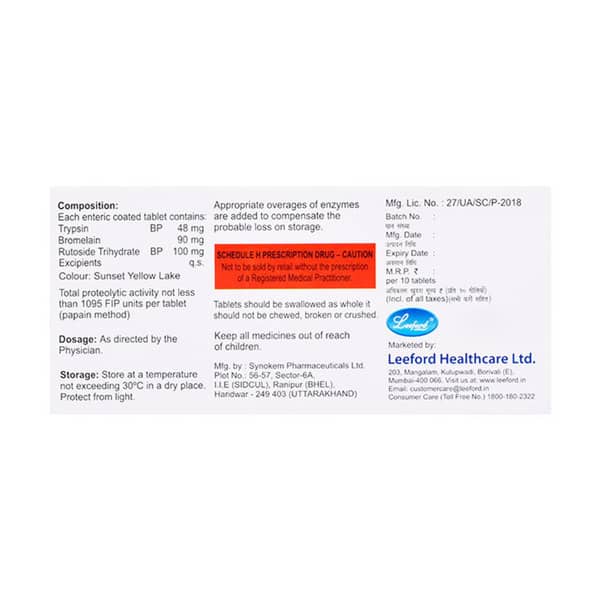 Chymomerg Strip Of 10 Tablets