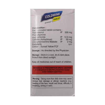 Coldmine Strip Of 10 Tablets