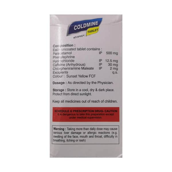 Coldmine Strip Of 10 Tablets