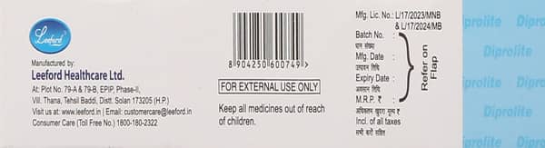 Diprolite Tube Of 15gm Cream