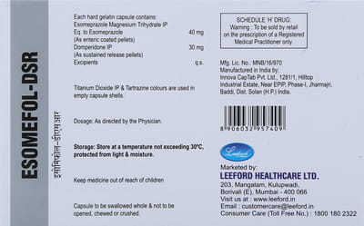 Esomefol Dsr Strip Of 10 Capsules