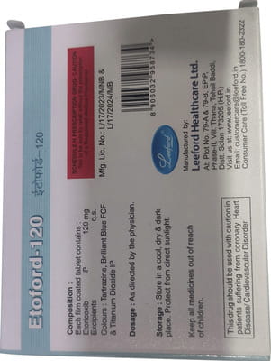 Etoford 120mg Strip Of 10 Tablets