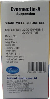 Evermectin A Bottle Of 10ml Suspension